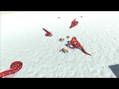 8 Tiger snow vs all units - Animal Revolt Battle Simulator