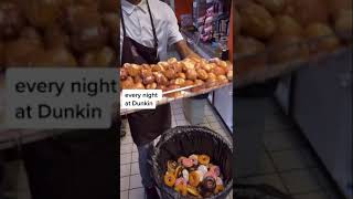 Donut Waste at Dunkin&#39; #shorts