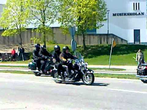 Mc kortegen genom Eskilstuna