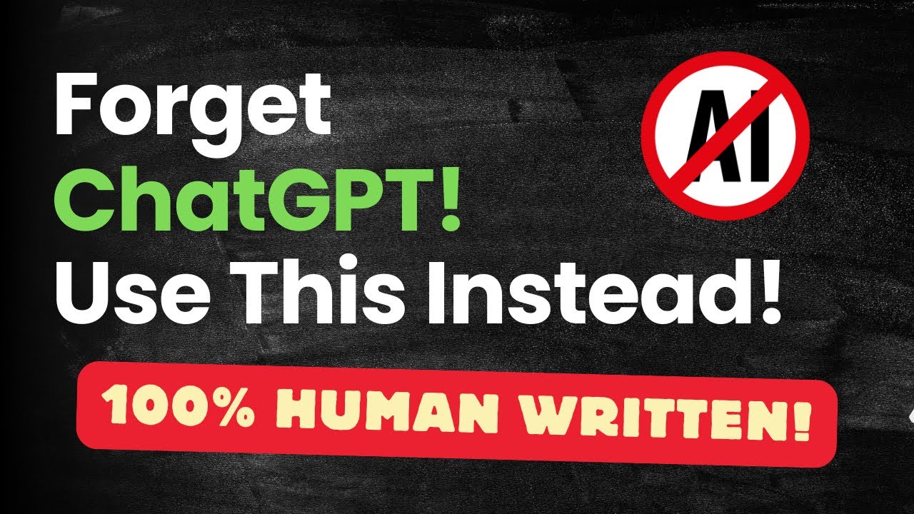 Don't use ChatGPT for writing, it's easily detected - Use This Instead