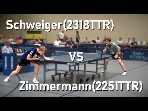 🇩🇪Deutschlands Nachwuchs schlägt zu! | Schweiger(2318TTR) vs Zimmermann(2251TTR) | DTTB Pokal