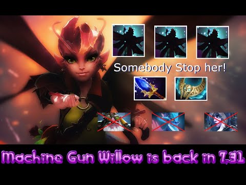 Mid Player's Worst Nightmare - Dark Willow Machine Gun | DOTA 2 | Patch 7.31 | 100% Best Meta |