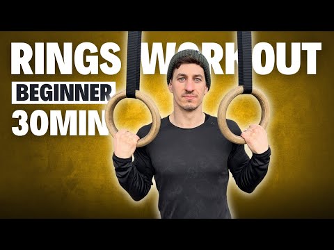 30 Min GYMNASTIC RINGS WORKOUT for Beginners | Calisthenics Training