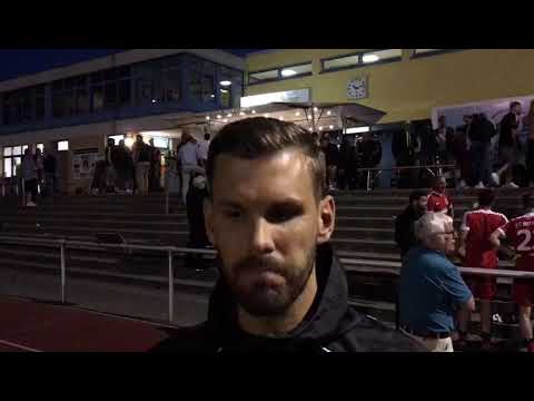 Lars Schäfer, Trainer FSV Salmrohr, nach dem 2:0 nach Verlängerung beim FC Bitburg