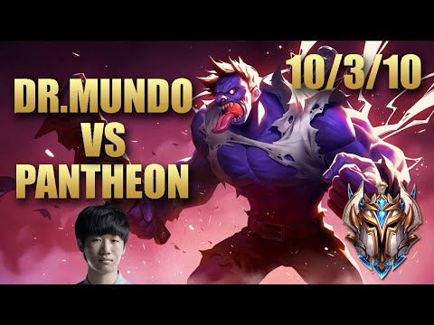 IG Ning Dr.Mundo Jungle Vs Pantheon - EUChallenger Patch 9.21
