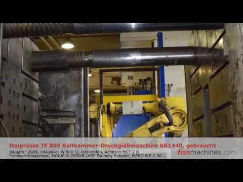 fiss-machines.com - gebrauchte Italpresse TF 800 Kaltkammer Druckgießmaschine KK1440