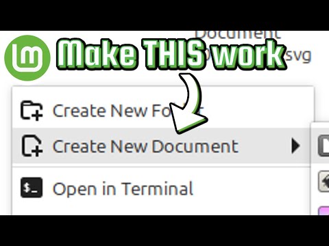 Linux Mint: How to Add File Types to New Document Context Menu