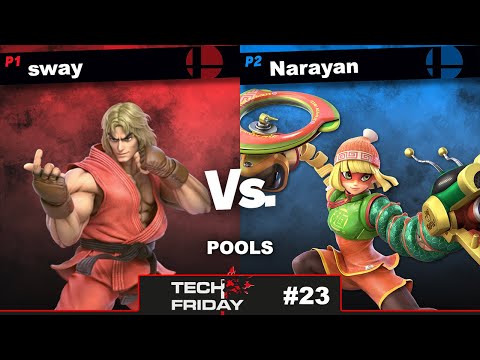 Tech Friday #23 Pools - sway (Ken) Vs. Narayan (Min Min) Smash Ultimate - SSBU