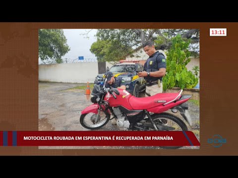 Motocicleta roubada em Esperantina é recuperada em Parnaíba 01 04 2022