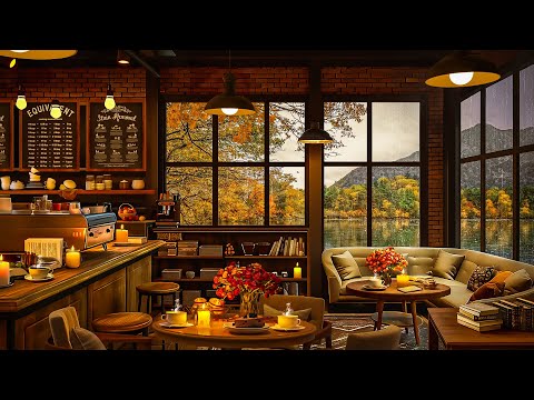Relaxing Jazz Instrumental Music ☕ Smooth Piano Jazz Music at Cozy Coffee Shop Ambience for Studying