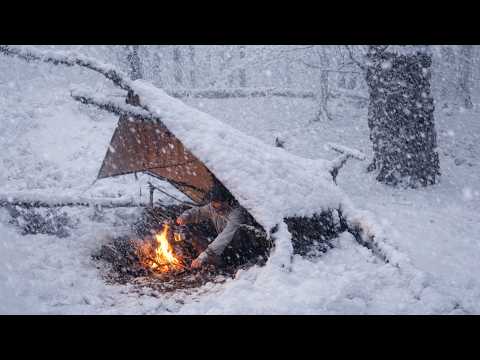 Surviving 48 Hours Alone in the Wild | From Heavy Rain to Snowstorm