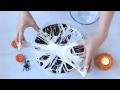 Chocolate spider web cake