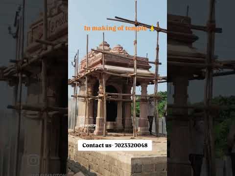 Red Stone Carving Temple