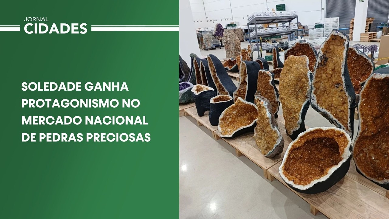Vídeo - Soledade ganha protagonismo no mercado nacional de pedras preciosas