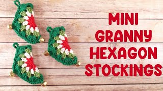 Mini GRANNY Hexagon Stockings (Easy & Beginner Friendly!)