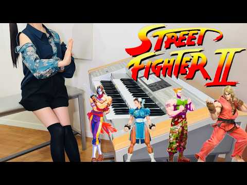 【ストリートファイター2 メドレー】ケン、春麗、ガイル、バルログ【STREET FIGHTER2 Medley】Ken Chun-Li Guile Vega Stage エレクトーン耳コピ演奏