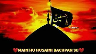 Mai hu HUSSAINI bachpan se new kalam hafiz Tahir Qadri 2019 WHATSAP status // middu44 Creation//