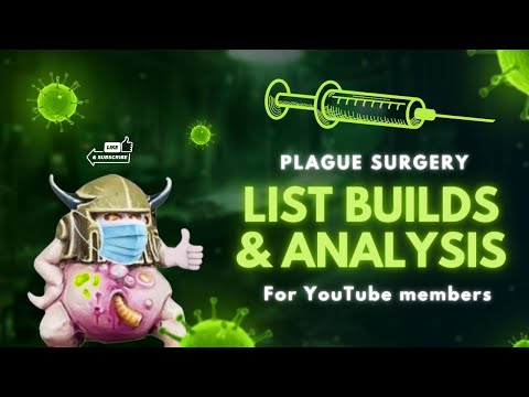 Death Guard List Analysis! - The Plague Surgery! Ep48 - The Disgustingly Resilient Podcast!