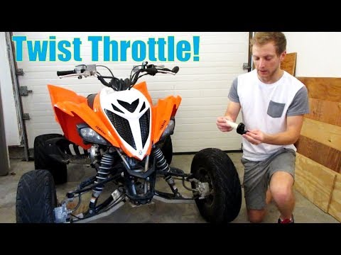 Raptor 700 Twist Throttle Install
