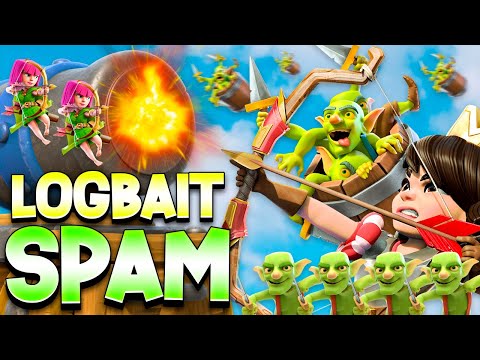 This Logbait Spam Deck is *BROKEN* 😂 - Clash Royale