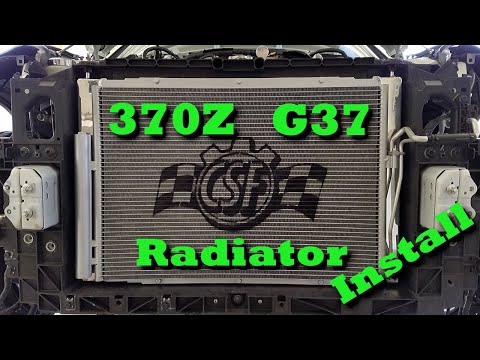 370Z G37 CSF Radiator Install