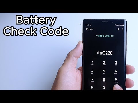 Secret Code to Check Battery Status on Samsung