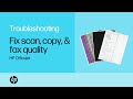 Fixing Streaks and Lines in Scans, Copies, and Faxes | HP Officejet | HP Support