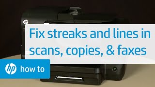 Fixing Streaks and Lines in Scans, Copies, and Faxes - HP Officejet Pro 8600 e-All-in-One Printer