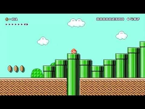 Super Mario Maker - Bowser Jr. Under The Stars 60fps