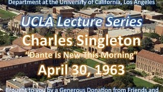 Charles Singleton lecturing at UCLA 4/30/1963