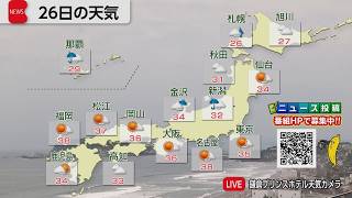8月26日の天気