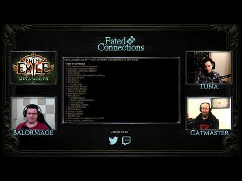 [Path of Exile] - Fated Connections 23 | 3.9 Patch Note review with Balor&Cat | Feat. Tuna