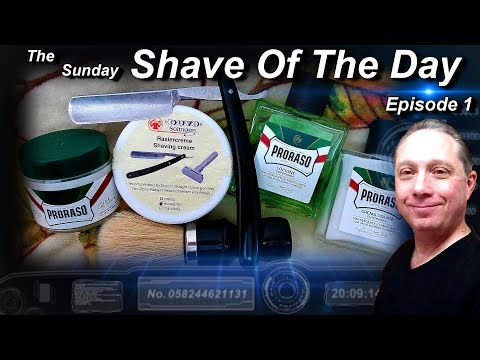 The Sunday Shave Of The Day Ep1, Magnetic Silver Steel Straight Razor Shave, Proraso and DOVO, #SOTD