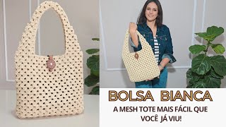Como Fazer Bolsa de Crochê para o Dia a Dia Fácil com Ponto da Vovó/Mesh Tote/Granny Stitch