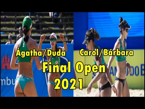 FINAL ÁGATHA E DUDA X CAROL SOLBERG E BÁRBARA SEIXAS CIRCUITO OPEN BRASILEIRO DE VÔLEI DE PRAIA 2021