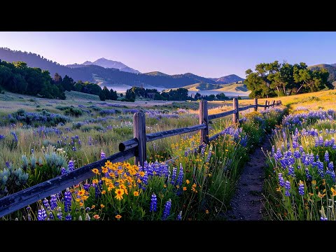 Meadow Relaxing Birds, Soft Wind Nature Sounds for Sleep & Relaxation
