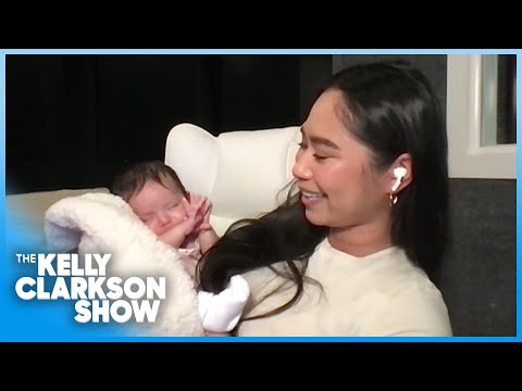 Kelly Clarkson Meets 'America's Got Talent' Winner Jessica Sanchez New Baby!