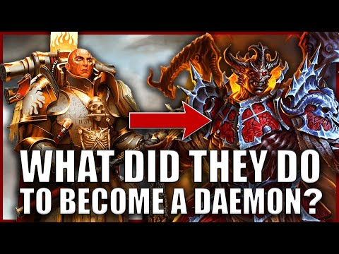 How Did Each Traitor Primarch "Ascend" to Become a Daemon Prince? | Warhammer 40k Lore