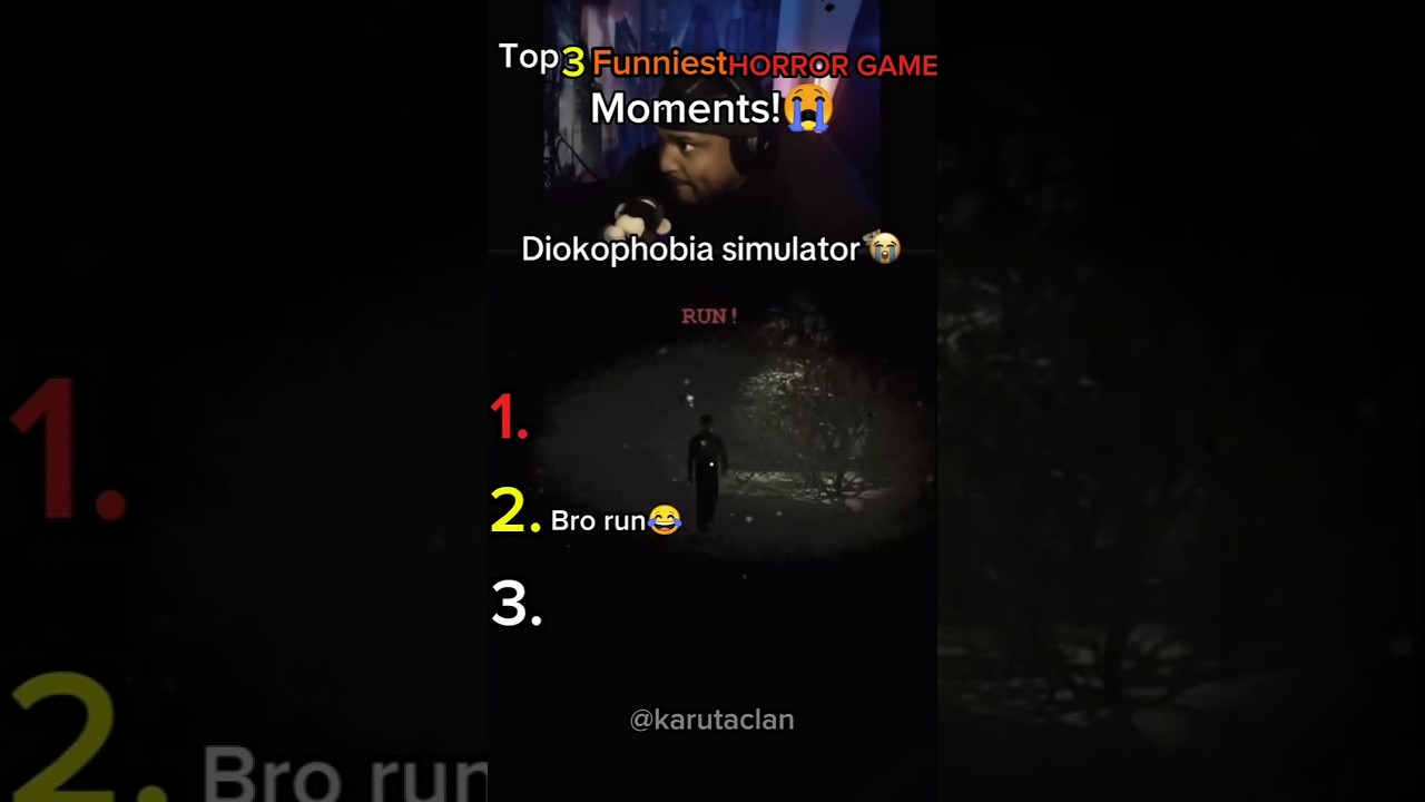 Top 3 funniest HORROR Game Moments!😭try not to laugh in the last one 💀