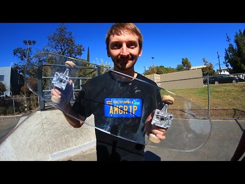 BULLET PROOF GLASS SKATEBOARD! | YOU MAKE IT WE SKATE IT EP 39