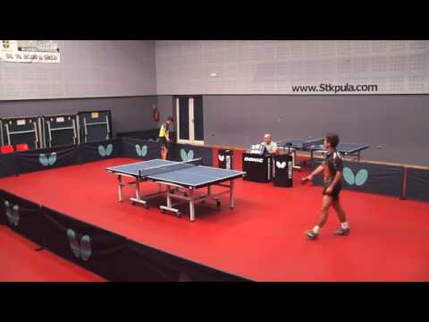 Krstevski Aleks - Dobrić Raymond 3 : 1 (8, -11, 7, 10), 1. set