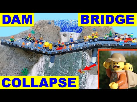 LEGO BRIDGE collapse and DAM breach - Ep 1
