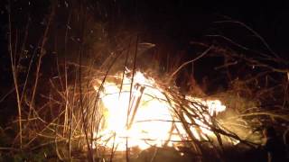 preview picture of video 'Bonfire in Homer, Michigan'