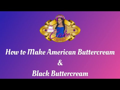 How to Make American Buttercream & Black Buttercream | Cake Queen Tanya