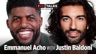 Emmanuel Acho in conversation with Justin Baldoni at Live Talks Los Angeles