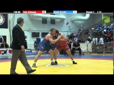 130 KG SF - Toby Erickson (NYAC) vs. David Arendt (Marines)