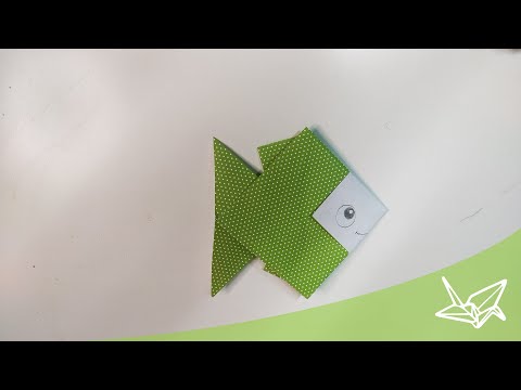 Fisch für Kinder - Origami Faltanleitung