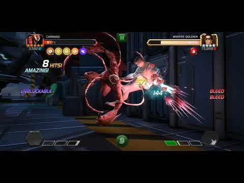 UNDUPED CARNAGE 5* rank 1.    Vs ROL winter soldier   Mcoc