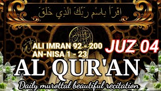 Download lagu MUROTTAL ALQURAN MERDU | AL QURAN JUZ 1 SAMPAI 30  | Juz 4 mp3