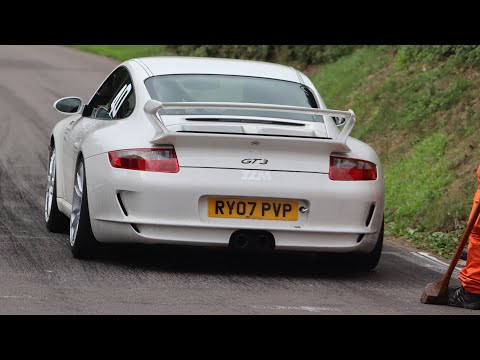 Porsche 997 GT3 Awesome Flat-6 Sounds on Hillclimb!